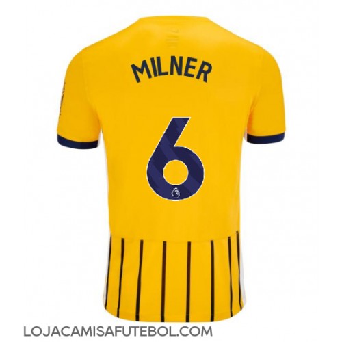 Camisa de Futebol Brighton James Milner #6 Equipamento Secundário 2024-25 Manga Curta